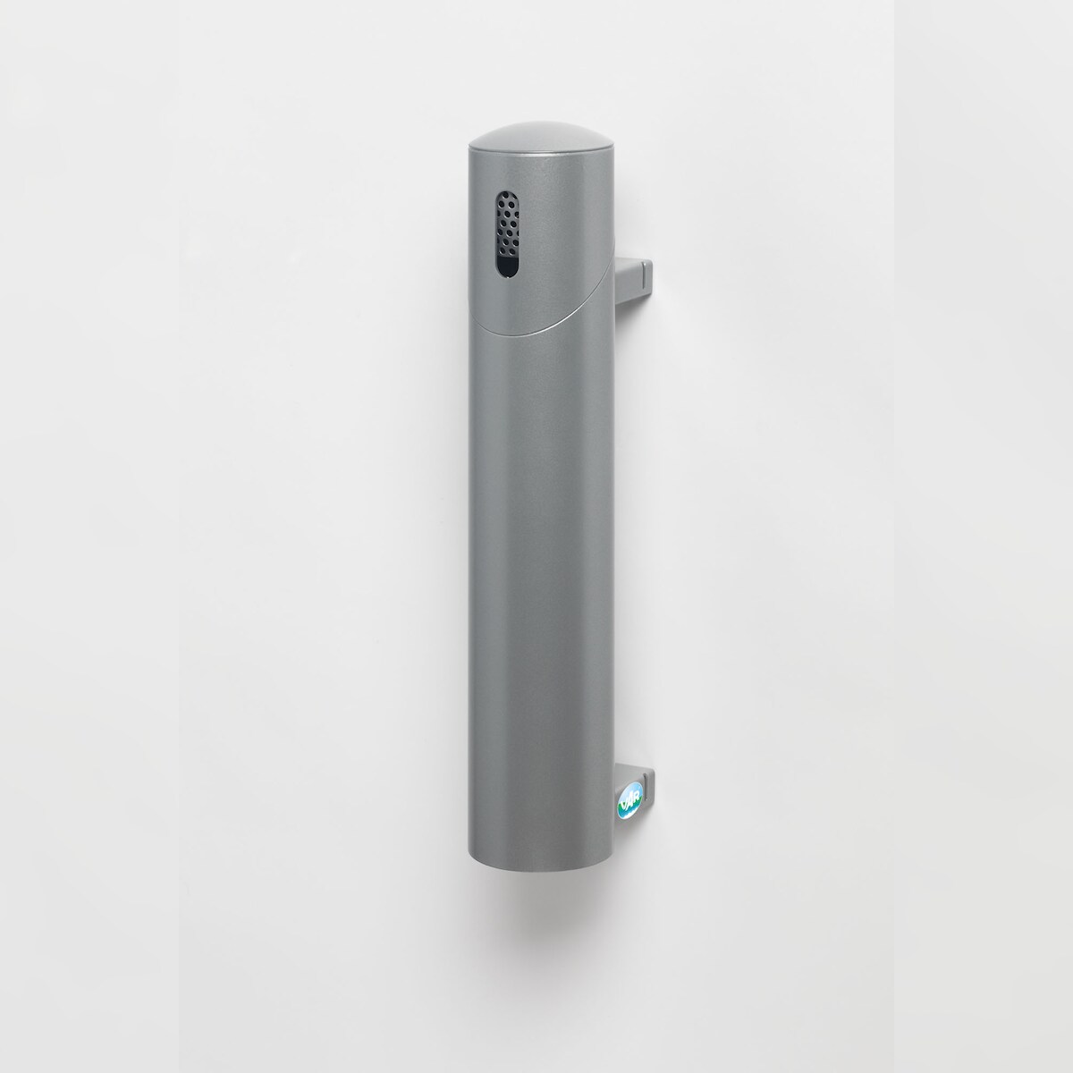 PROREGAL Robuster Wandascher | 145cm Rohrlänge | zum Einbetonieren | 1,4 Liter, HxBxT 51x10x17cm | Stahl | Silber | Ascher Aschenbecher Image