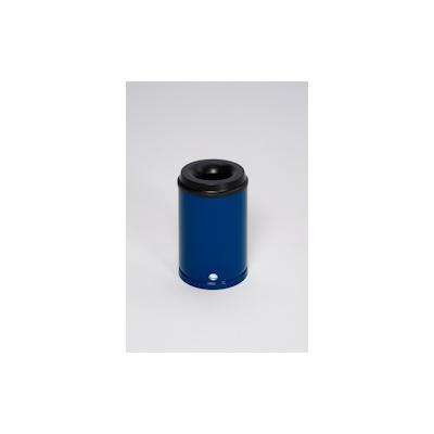 PROREGAL Selbstlöschender Papierkorb | 15 Liter, HxBxT 37x25x25cm | Verzinkter Stahl | Blau | Papiereimer Mülleimer für Papier Image