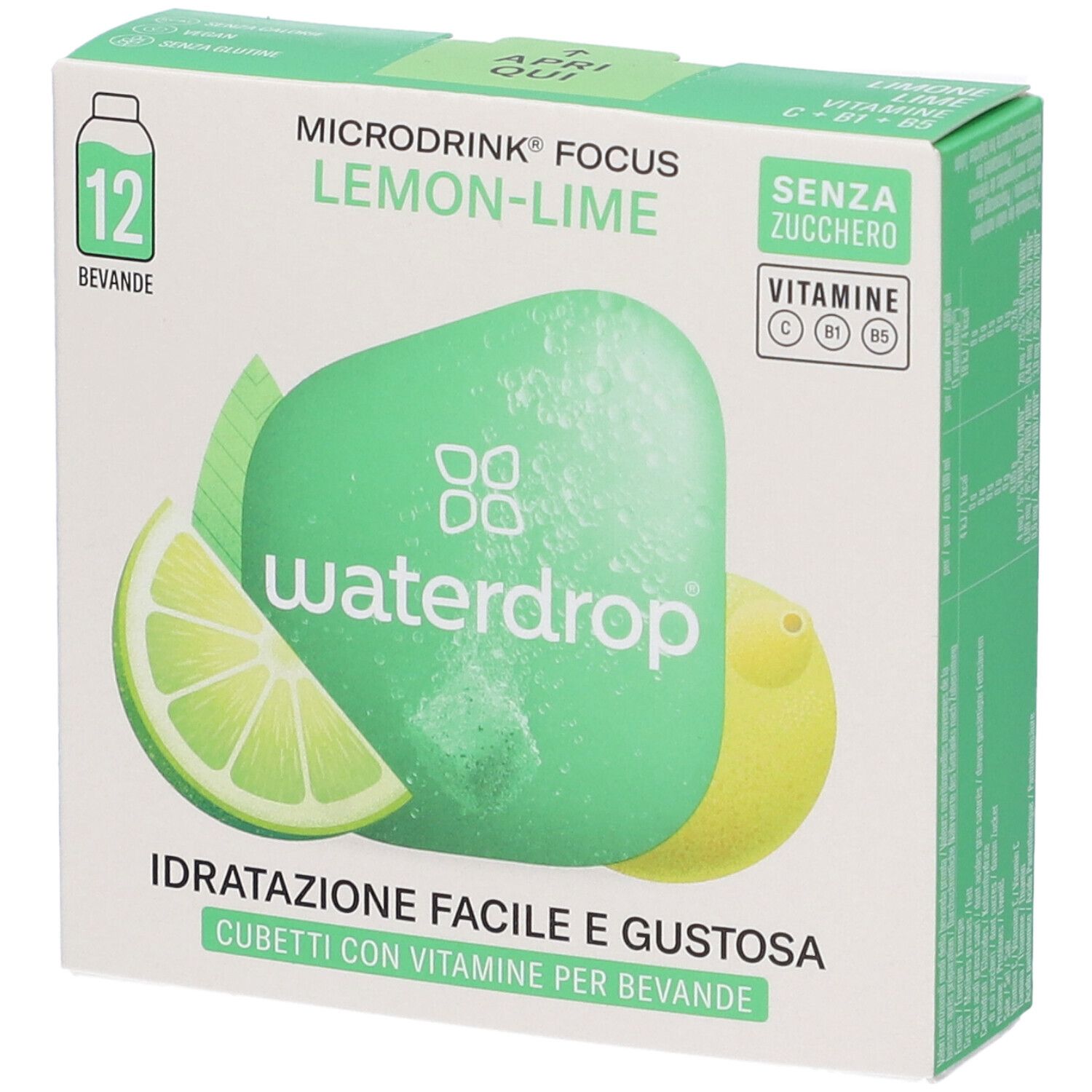 Waterdrop Microdrink Focus Gusto Lime - Caffè Verde Foglia di Limone 2