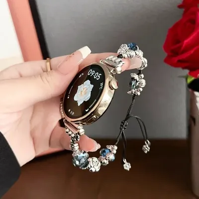 18mm 20mm 22mm Schmuckband für Huawei GT5 41mm 46mm Damen Slim Chain Strap für Samsung Galaxy 7/6/5 Image