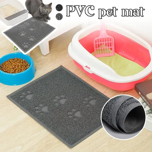 Haustier Katzenstreu matte wasserdichte PVC faltbare Katzenstreu Fangbett Pads für Katzen rutsch