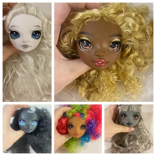 Schöne Bratzdoll Make-up Puppe Mädchen lieben niedlichen Puppen Kopf Plastik kopf