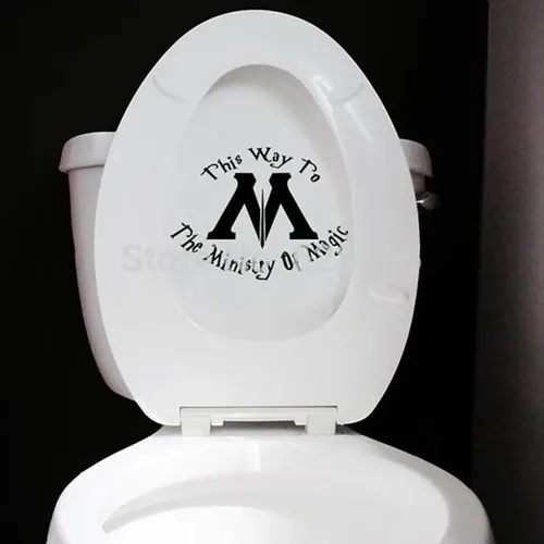 Autocollants muraux «Ministry of Magic This Way», citations de potter, autocollant mural en vinyle,