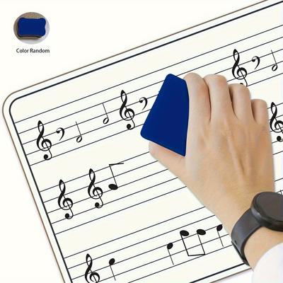 TEMU Dry Erase Sheet Music Whiteboard 9"x" 12" Notebook Double Sided Musical Notes Whiteboard For Musicians And Families