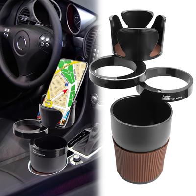 3 In 1 Car Cup Holder, Car Cup Holder Expander Adjustable Cup Holder For Car Cup Holder Phone Holder For Large Snack Bottle Beverage Holder