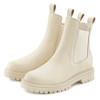Stiefelette ELBSAND, Damen, Gr. 44, beige, Obermaterial: 100% Rindsleder. Futter: 100% Synthetik. Decksohle: 100% Synthetik. Laufsohle: 100% Synthetik, unifarben, casual, Schuhe, Chelseaboots, Schlupfstiefel, Bikerboots aus Leder