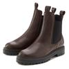 Stiefelette ELBSAND, Damen, Gr. 41, braun (dunkelbraun), Obermaterial: 100% Rindsleder. Futter: 100% Synthetik. Decksohle: 100% Synthetik. Laufsohle: 100% Synthetik, unifarben, casual, Schuhe, Chelseaboots, Schlupfstiefel, Bikerboots aus Leder