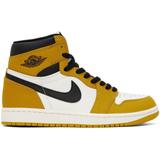 Yellow & White Air Jordan 1 Retro High Og Sneakers