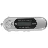 Portable 8GB 1.3-inch LCD Screen Digital MP3 Player USB Flash Drive with /MIC /3.5mm Audio Jack (Silver)