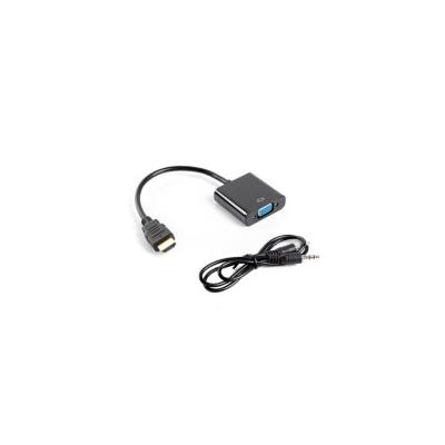 Lanberg AD-0017-BK Videokabel-Adapter 0.2 m VGA (D-Sub) HDMI Typ A (Standard) Schwarz