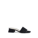Versace 1969 Abbigliamento Sportivo Srl Milano Italia 19V69 Womens Sandal Black Neper Softy Sprint Nero Leather - Size UK 7
