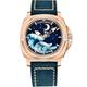 Pagani Design YS014 Men Automatic Watches,NH35A Movement,Mechanical Watches for Men,Fashion Leather Bracelet,Luminous Dial (Gold Blue)