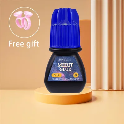 Korea HS 17 Cola Merit Glue 0.5s Drying Time Black Eyelash Glue 5ml Original HS 17 Merit Glue Magic