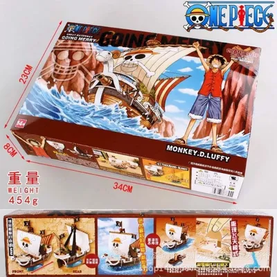 Anime One Piece Marine Pirate Boat Thousand Sunny Figurines Manga Statue Pvc Action Figure