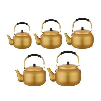 Large Capacity Gas Stove Kettle Teapot Kettle Comfortable Handle Coffee Pot Multifunction Golden Tea