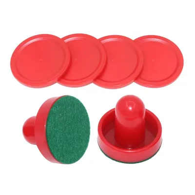 8pcs/set Standard Plastic Air Hockey Pushers And Pucks Replacement For Game Tables Goalies