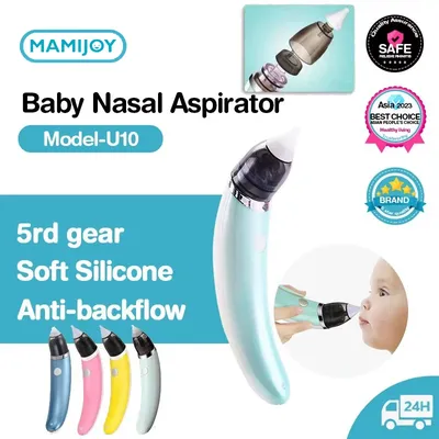 MAMIJOY New Electric Baby Nasal Aspirator Electric Nose Cleaner Sniffling Equipment Safe Hygienic Nose Snot Cleaner For Newborns