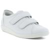 Klettschuh ECCO "SOFT 2.0", Damen, Gr. 37, weiß, Leder, unifarben, sportlich, Schuhe, Halbschuh, Freizeitschuh mit Klettverschlüssen