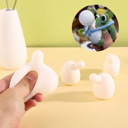 5 Stück Anti-Angst-Squeeze-Spielzeug DIY-Zubehör für Erwachsene Blow Bubble Neuheit Prise Spielzeug