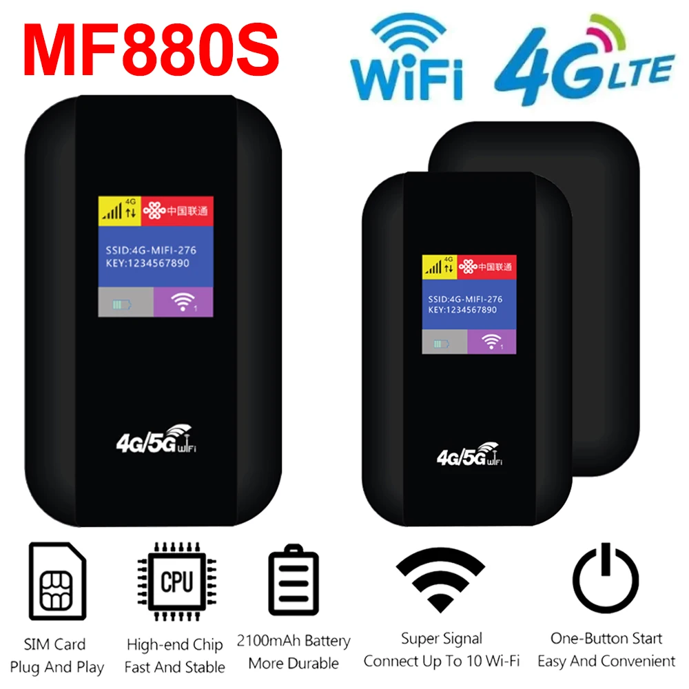 Tragbare Tasche 4g WLAN-Router 150 MBit/s WLAN-Router 2100mAh Mifi-Modem mit SIM-Kartens teck platz breite Abdeckung für Reisen im Freien Image