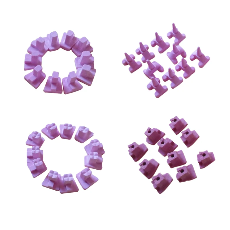 10PCS Dental Labor Keramik Brennen Rosa Pegs Dental Labor für Einzelne Porzellan Krone Ofen Tablett Ceramist Werkzeug Image