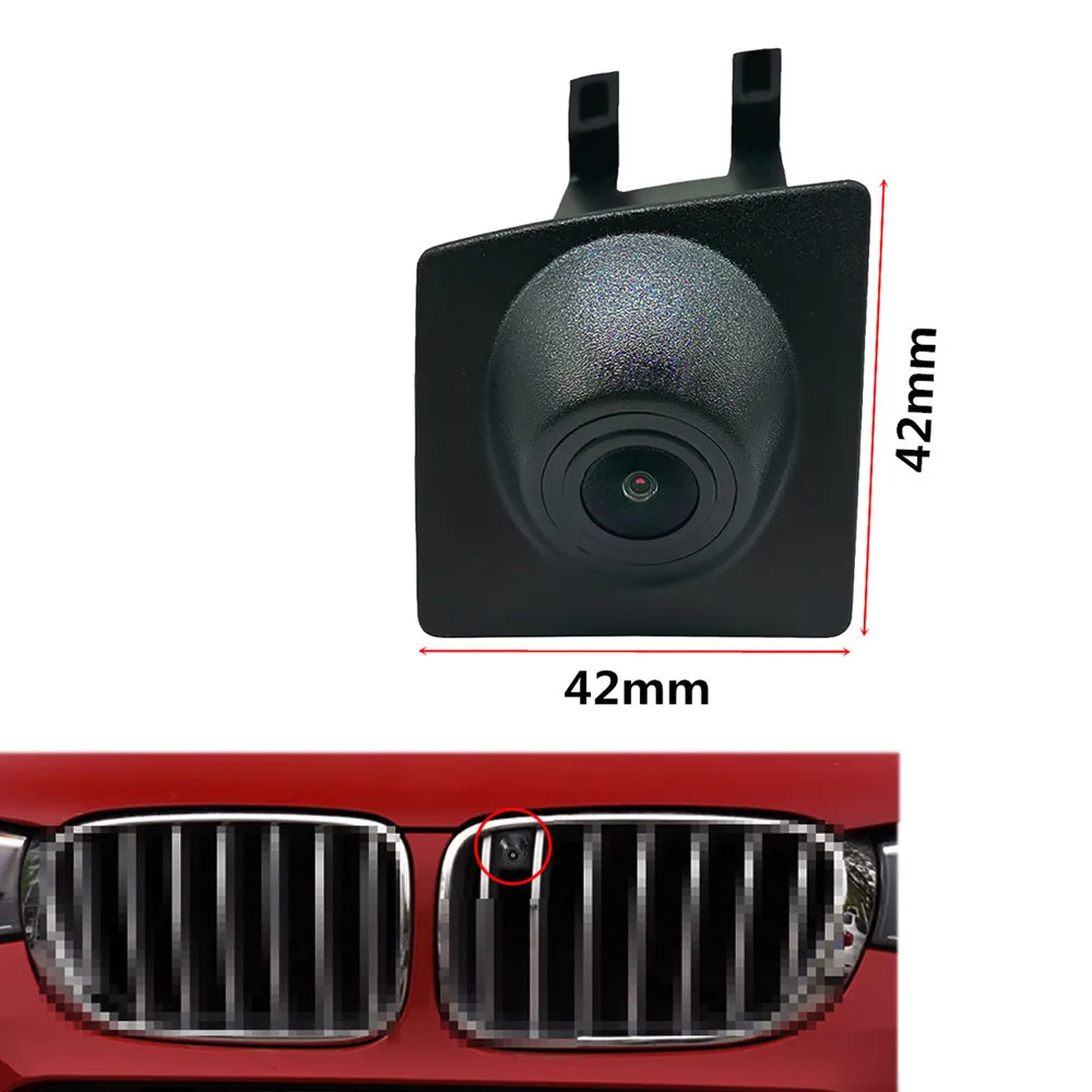 YIFOUM HD CCD Auto Vorderansicht Parkplatz Nachtsicht Positive Wasserdichte Logo Kamera Für BMW X3 X4 F25 F26 2011 2012 2013 2014-2017 Image