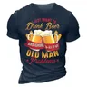 Modische und beeindruckende Bier bilder für Herren-T-Shirts Trend Digitaldruck lässige