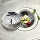 Tappo per filtro per lavello da cucina, filtro di scarico di ricambio in acciaio inossidabile, raccoglitore per capelli, trappola per fori di scarico, accessori per il bagno