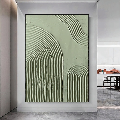 große beige und goldene Gemälde auf Leinwand handgemachtes weißes strukturiertes Wandkunstgemälde handgemaltes 3D strukturiertes abstraktes Gemälde minimalistische Kunst für Wohnzimmer Leinwand Image