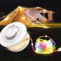 1 Stück 2 W Taschenlampen Campinglichter Multi-Funktion 2 Modus Notfall Warmweiß RGB 5 V 66 LED-Perlen