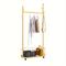 TEMU 1pc Clothes Hanger Floor Stand With Wheels, Movable Hanging Clothes Hanger, Household Clothes Drying Rack, Luxury Cactus Storage Clothes Rack