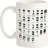 1pc, Hebrew Alphabet Mug, Coffee Mug, Water Cup, 11 Oz, Party Favors, Holiday Present, Party Present, Birthday Present