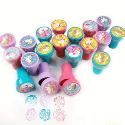 10pcs Cute Stampers For Girls Holidays And Occasions Assorted Stampers Party Favors Goodie Bag Stuffers, Teacher Stamps Reward Pinata Fillers Carnival Prizes