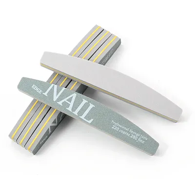 5/10 Pcs/Lot Professional Nail Files Set 220/280 Grit Sandpaper Halfmoon Nails Buffer File Block Manicure Accessories And Tools