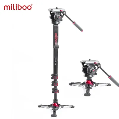 miliboo MTT705Ⅲ Camera Video Monopod with Fluid Drag Head Professional Camera tripod Stand for DSLR, Camcorder Travel 10kg load