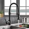 Matte Black Kitchen Faucet Deck Mounted Mixer Tap 360 Degree Rotation Stream Sprayer Nozzle Kitchen