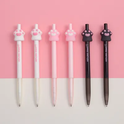 3 pcs/lot 0.5mm Pink Black Cats Paw Mechanical Pencils For Writing Cute Pencil Stationery School Office Supplies Gift