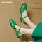 Women Sandals Office Ladies Casual Pumps Concise Fashion Genuine Leather Low Heels Basic Shoes Woman