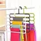 colored Household Trousers Scarf Storage Multilayer 5 Layers Storage Rack Pants Hangers Clothes