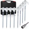 20Pcs Stakes For Tent Camping Tent Stakes Screw Outdoor Tent Pegs Stakes Heavy Duty Thread