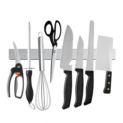 Professional Magnetic Knife Strip Stainless Steel Magnetic Knife Holder Rack Kitchen Knife Bar 30 40