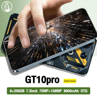 Global VER GT10Pro 5G Smart Phone NFC 10Core 8GB/256GB 7.3 Inch Mini Smart phones Android13 Mobile