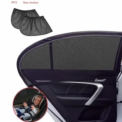2PCS Car Window Shade,Car Back forward Window Sun Shade,Sun Glare, and Privacy Protection for Toddler Kids Baby Adult Design