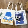 Blue Lock Isagi Yoichi Anime Canvas Shoulder Bag Canvas Tote Eco Shopping Bag Canvas Tote Bag Casual