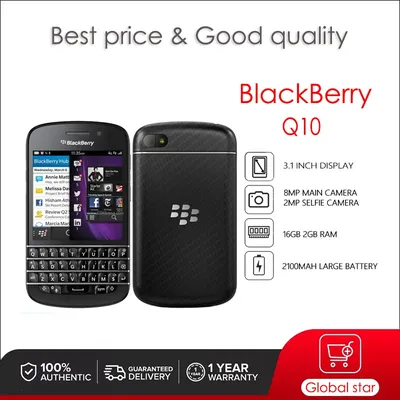 Blackberry Q10 (-1 -3 -5) Refurbished Original Unlocked Cellphone 2GB+16GB 8MP Camera