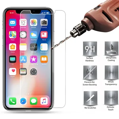 9H Tempered Glass for iPhone 1312 XR Xs Max Screen Toughed Glass for iPhone X 10 8 7 6s 6 Plus Hard Film Glass on iPhone 5 5S SE