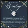 Love Knot Pendant Necklace Gifts For Grandma Grandma Gift From Granddaughter Grandma Gift From