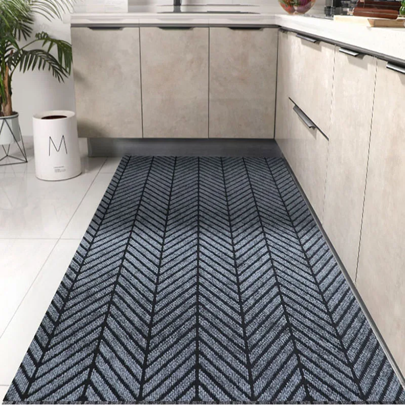 Anti Slip Kitchen Carpet for Floor Large Long Stripe Hallway Mat Thin Doormat Bath Rugs Living Room Rugs Kitchen Mat Can Be Cut