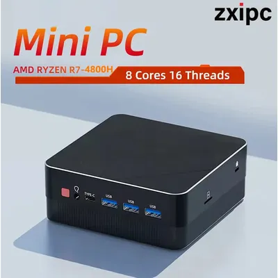 Mini PC Computer Gaming AMD Ryzen7 5700U R5 5500U 4500U Pocket Dual HDMI LAN WIFI6 4800H 5800H NUC