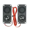 2Pcs Speaker Stereo Woofer Portable Speakers 10045 LED Speaker 8Ohm 5W Square Speaker 580MM Cable
